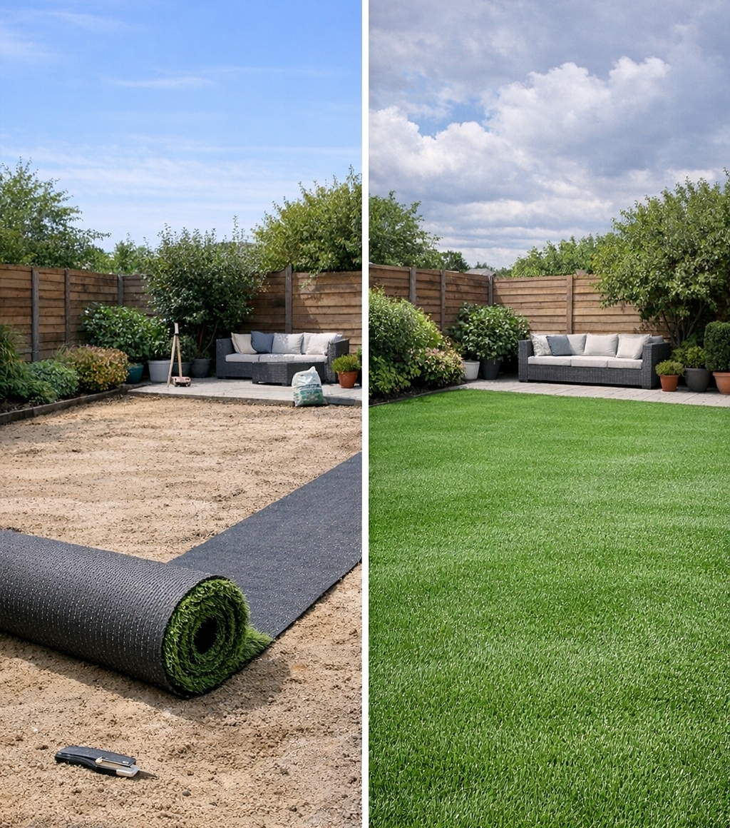 avant apres jardin particulier preparation de sol